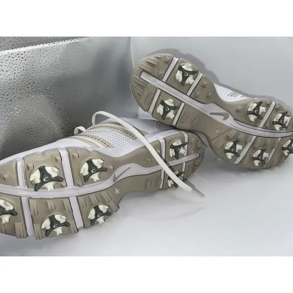 Nike Delight White Birch Tac Spikes Golf Shoes 317622-121 Womens US Size 8.5