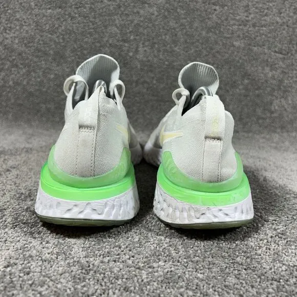 Nike Epic React Flyknit 2 White Athletic Running Shoes BQ8928-100 Mens Size 11