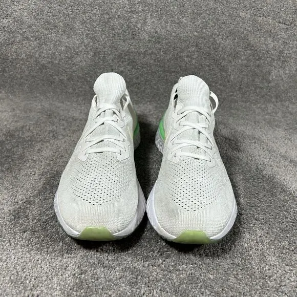 Nike Epic React Flyknit 2 White Athletic Running Shoes BQ8928-100 Mens Size 11