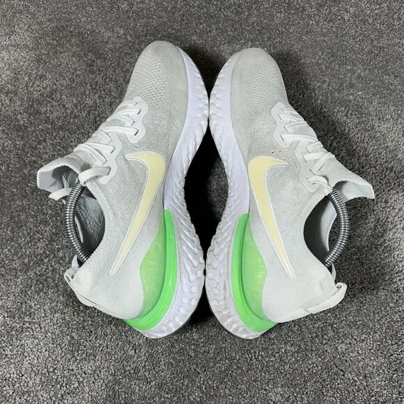 Nike Epic React Flyknit 2 White Athletic Running Shoes BQ8928-100 Mens Size 11