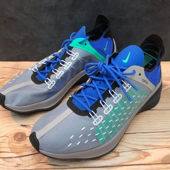 NIKE EXP-X14 AO1554 Photo Blue Gray Run Gym Shoes Mens Size 12 NEW Fast Ship