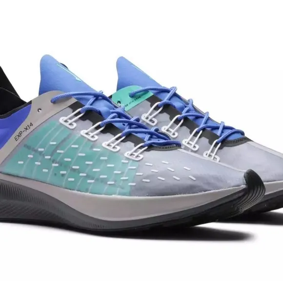 NIKE EXP-X14 AO1554 Photo Blue Gray Run Gym Shoes Mens Size 12 NEW Fast Ship