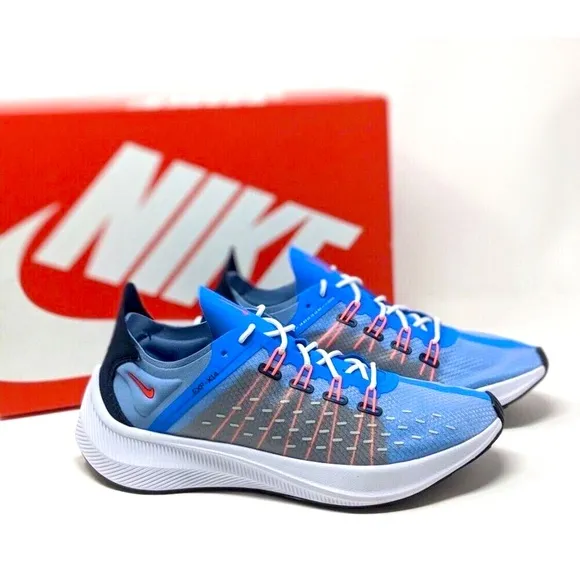 NIKE EXP-X14 AO1554 Photo Blue Gray Run Gym Shoes Mens Size 8 New Box Fast Ship