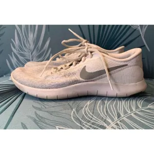 NIKE FLEX CONTACT white gray SNEAKER GYM SHOES sz 8.5