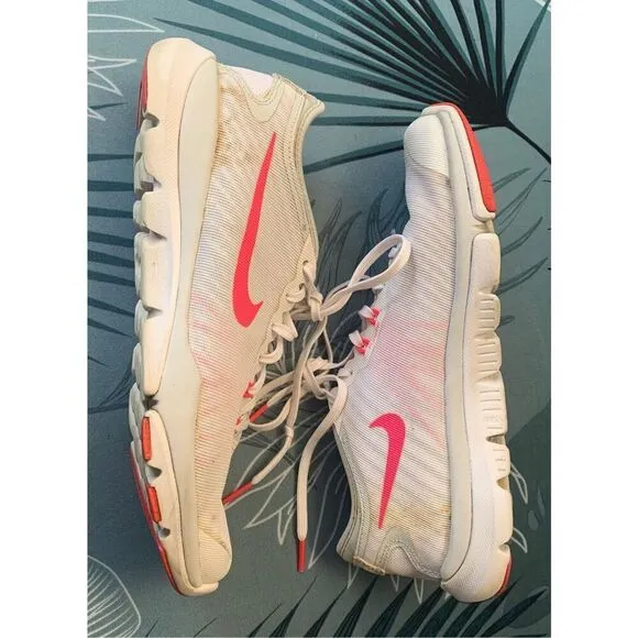 NIKE FLEX SUPREME TR4 white pink SNEAKER GYM SHOES sz 8