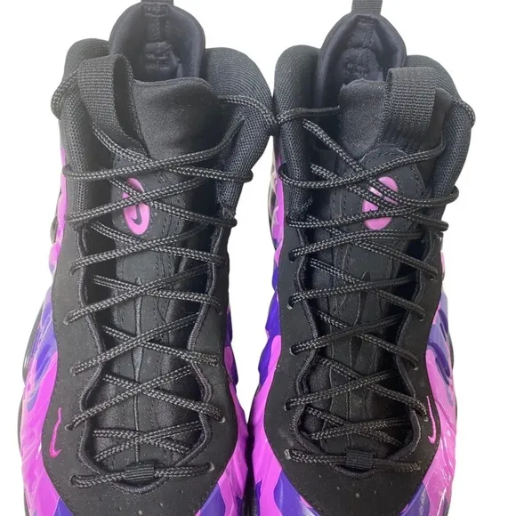 Nike Foamposite Basketball Shoes Purple Camo Hyper Violet Women 8.5 Youth‎ 7