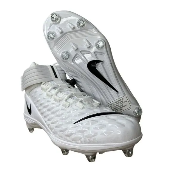 Nike Football Cleats Mens‎ 11.5 White Force Savage Pro 2 Detachable BV3981-100