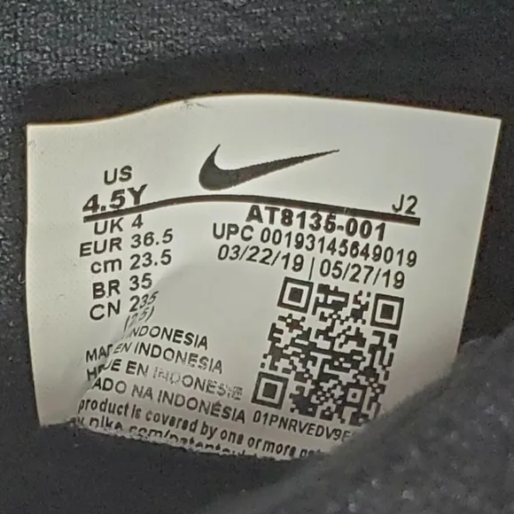Nike Football shoes Mercurial Superfly 4.5Y Academy Ic Jr AT8135 001 black New