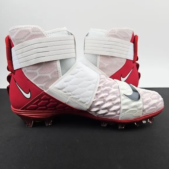 Nike Force Savage Elite‎ 2 White Cardinal Red BV3962-102 Men's Size 14.5 New