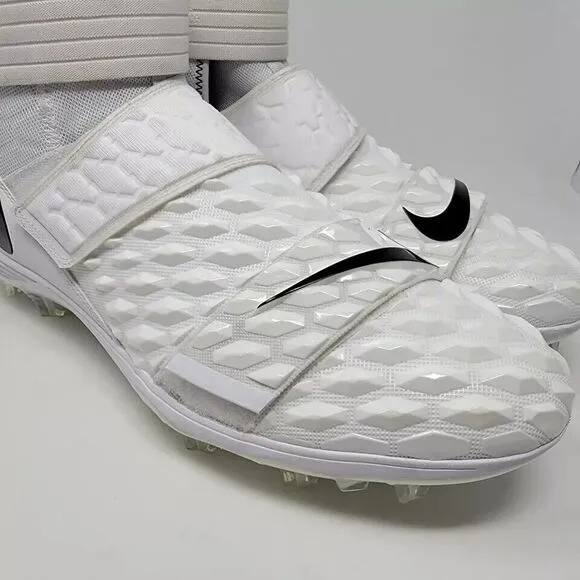Nike Force Savage Elite 2 White Football Cleats‎ Men's Size 17 AH3999-100 New