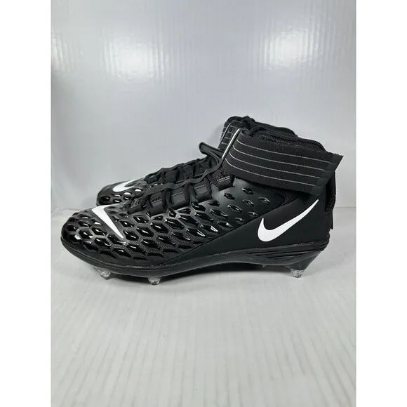 Nike Force Savage Pro 2 Black Football Detachable Mens Size 13.5 BV3981-001 NEW