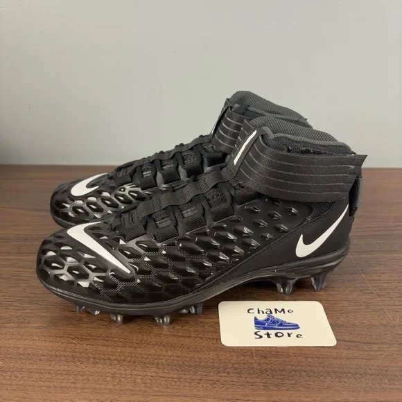 Nike Force Savage Pro 2 Football Cleats Black Shoes AH4000-002 Men’s Sz 10.5