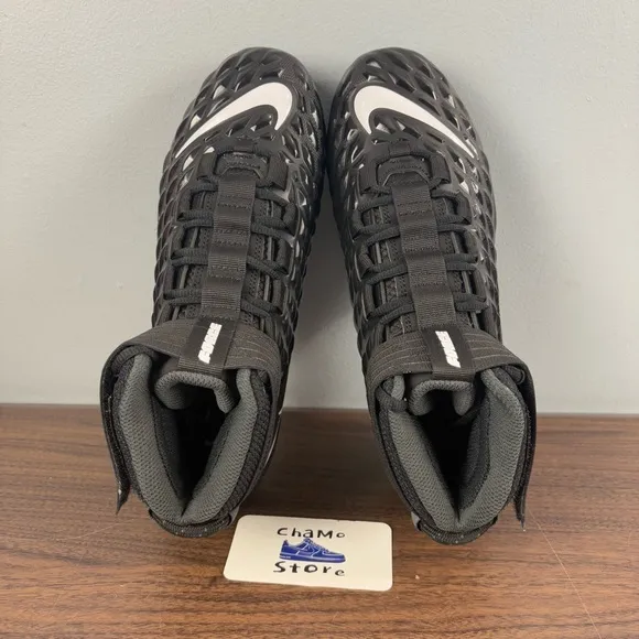 Nike Force Savage Pro 2 Football Cleats Black Shoes AH4000-002 Men’s Sz 10.5