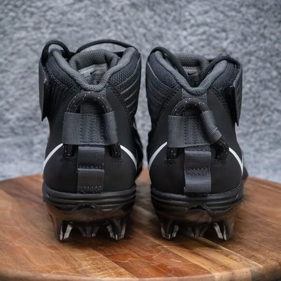 Nike Force Savage Pro 2 Football Cleats Black White AH4000-002 Mens Size 9 NEW
