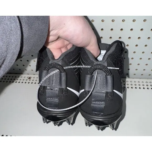 Nike Force Savage Pro 2 Mens Football Cleats Size 10 Black Gray White AH4000-002