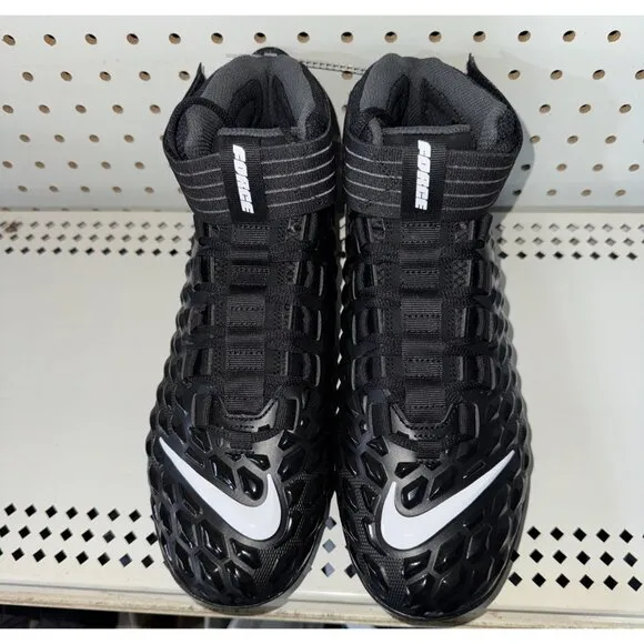 Nike Force Savage Pro 2 Mens Football Cleats Size 10 Black Gray White AH4000-002