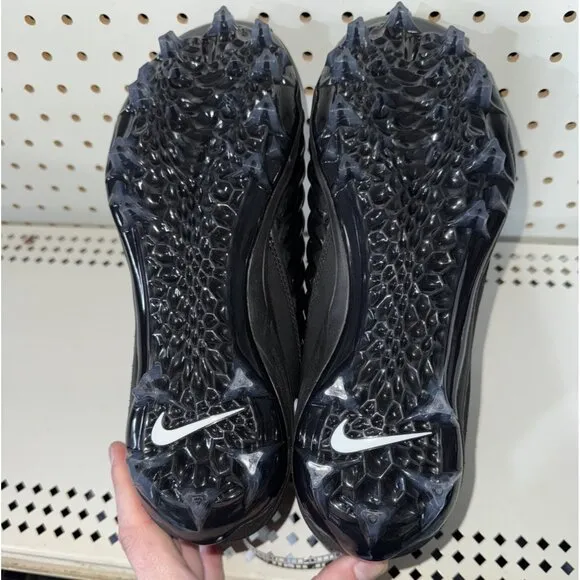 Nike Force Savage Pro 2 Mens Football Cleats Size 10 Black Gray White AH4000-002