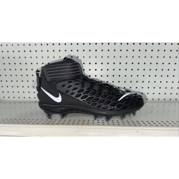 Nike Force Savage Pro 2 Mens Football Cleats Size 10 Black Gray White AH4000-002