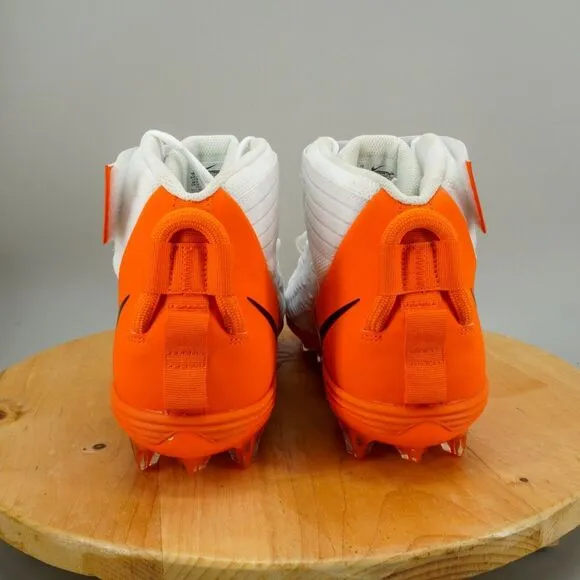 Nike Force Savage Pro 2 Men's Size 17 Shoes White Orange Lace-Up Football Cleats