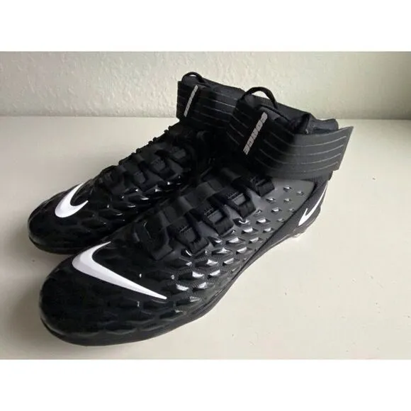 Nike Force Savage Pro 2 Black Detachable Football Cleats BV3981-001 Men’s Sz 14