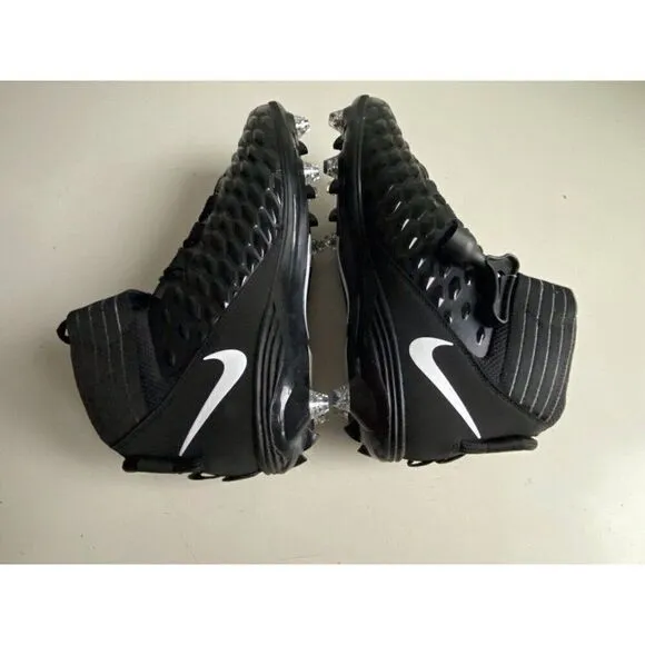 Nike Force Savage Pro 2 Black Detachable Football Cleats BV3981-001 Men’s Sz 14