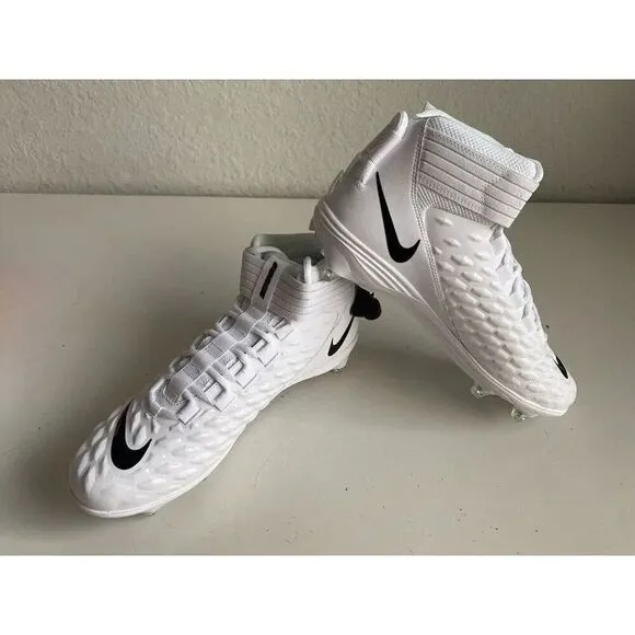 Nike Force Savage Pro 2 Detachable Football Cleats White BV3981-100 Men’s Sz 12