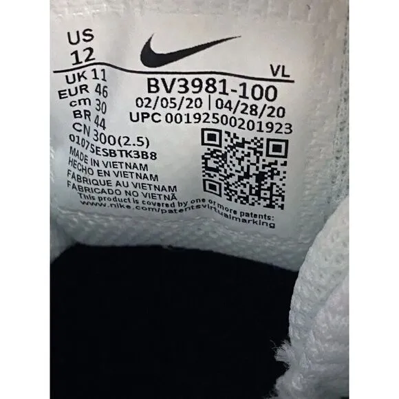 Nike Force Savage Pro 2 Detachable Football Cleats White BV3981-100 Men’s Sz 12