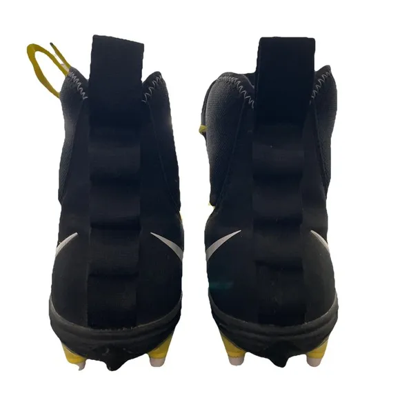 Nike Force Savage Varsity 2 Black Yellow Football Cleats Size 10 AQ8155-701 EUC