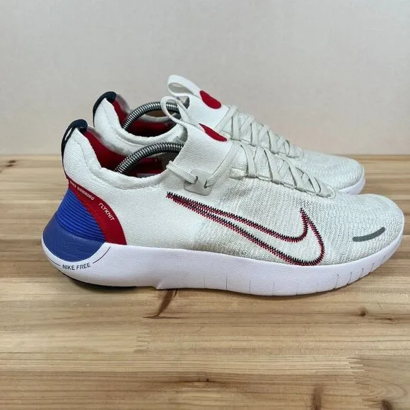 Nike Free RN Next Nature Road running shoes Mens 11.5 White Sea Glass Blue Red