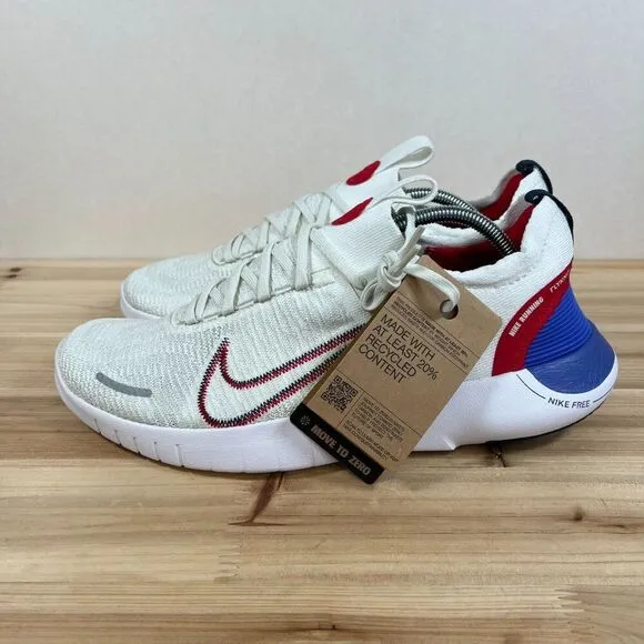 Nike Free RN Next Nature Road running shoes Mens 11.5 White Sea Glass Blue Red