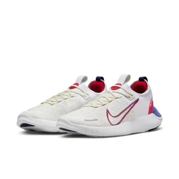 Nike Free RN NN Road Running Shoes 'White Blue University Red' FB1276-100 Men’s