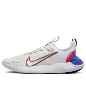 Nike Free RN NN Road Running Shoes 'White Blue University Red' FB1276-100 Men’s