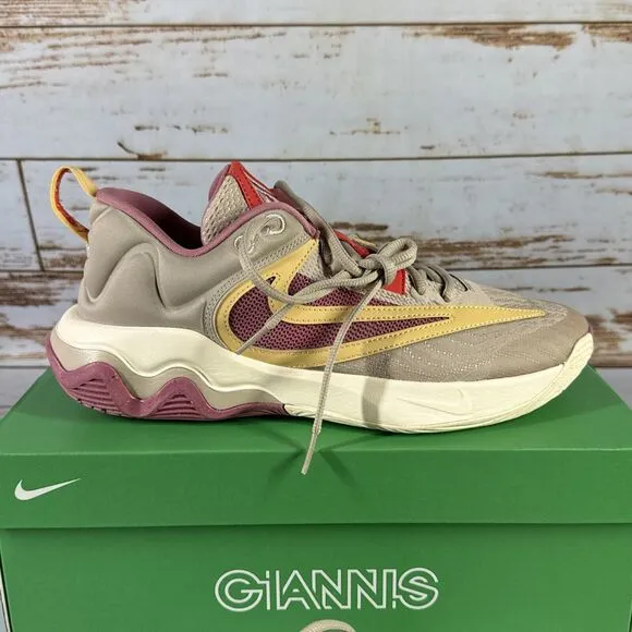 NIKE GIANNIS IMMORTALITY 3 BASKETBALL SHOES MEN'S SZ 9 FOSSIL STONE DZ7533 200