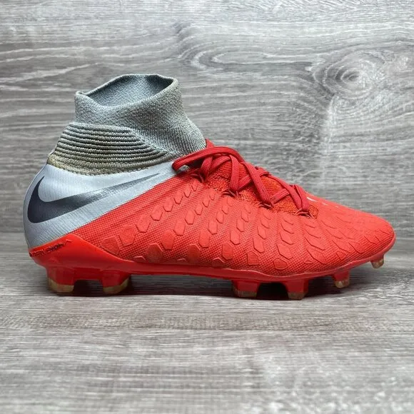 Nike Hypervenom Phantom 3 Elite DF FG GS Youth Soccer Cleats Size 6 ACC Flyknit