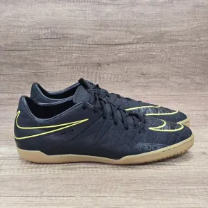 Nike Hypervenom Phelon II IC Mens's Sz 11.5 Black Volt Soccer Shoes (749898-009)