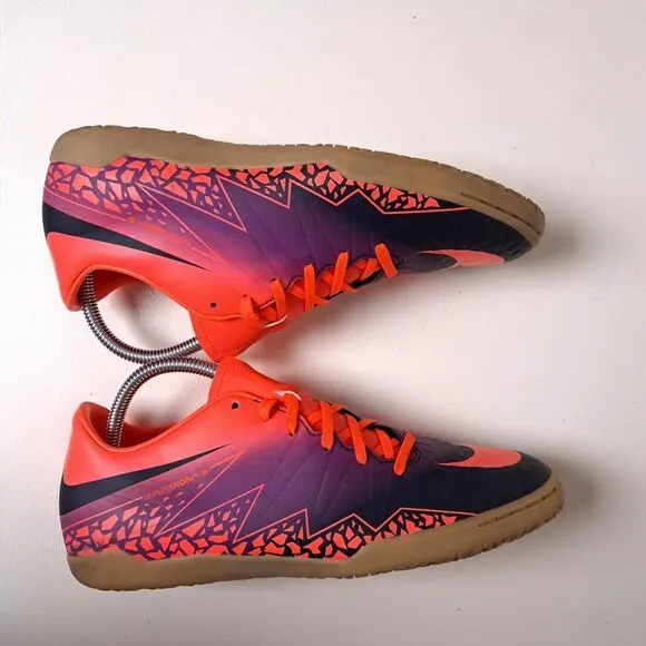 Nike Hypervenom Phelon Sneakers Mens 9 Low Trainers Shoes Orange