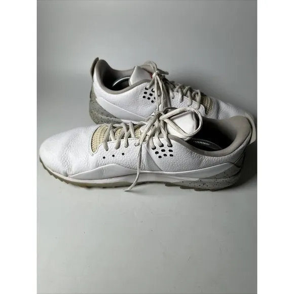 Nike Jordan ADG 3 Golf Shoes White Cement Spikeless CW7242-100 Men Size 13