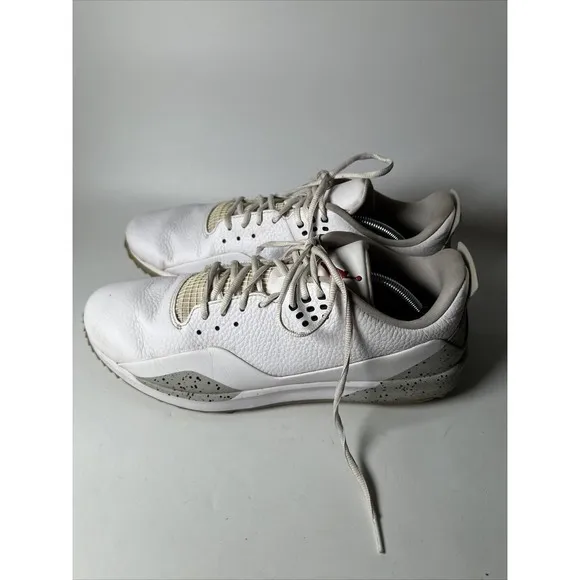 Nike Jordan ADG 3 Golf Shoes White Cement Spikeless CW7242-100 Men Size 13