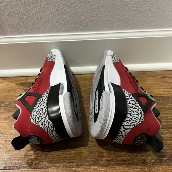 Nike Jordan Spizike Low Gym Red Black Wolf Grey Shoes FQ1759-600 Mens Size 10