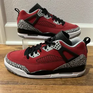 Nike Jordan Spizike Low Gym Red Black Wolf Grey Shoes FQ1759-600 Mens Size 10