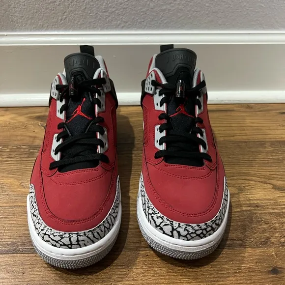 Nike Jordan Spizike Low Gym Red Black Wolf Grey Shoes FQ1759-600 Mens Size 10