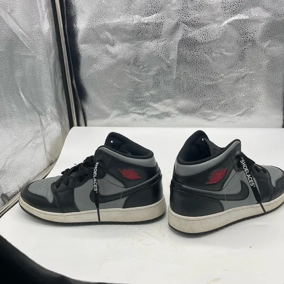 Nike Jordan Youth Air 1 Mid Grey/black 554725-096
