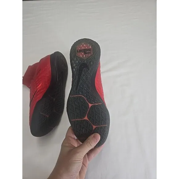 Nike JR Hypervenomx Proximo 2 DF IC Football Shoes Color University Red Black 5Y