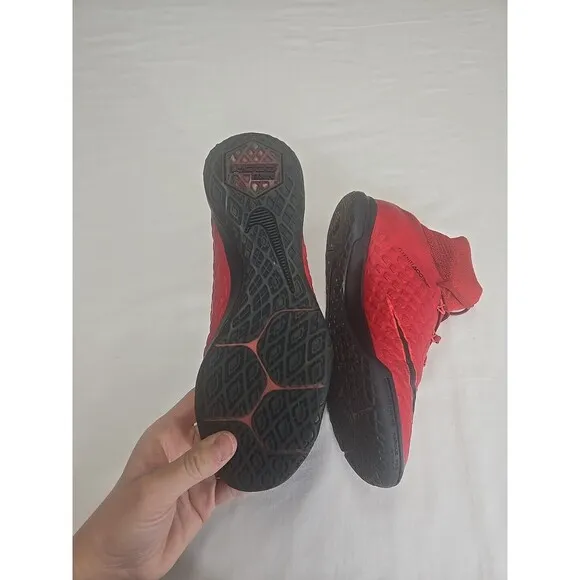Nike JR Hypervenomx Proximo 2 DF IC Football Shoes Color University Red Black 5Y