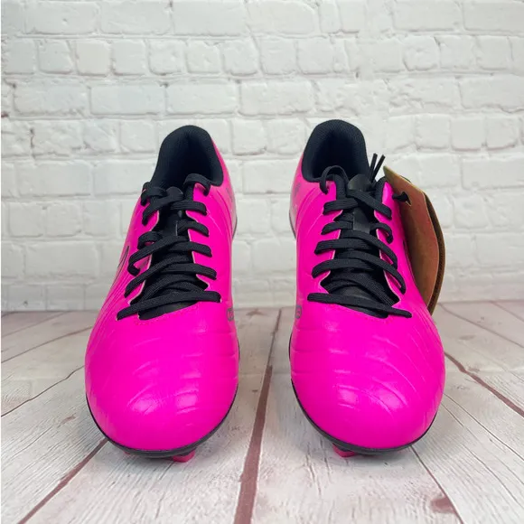 Nike JR Tiempo Legend 10 Club Pink Black Soccer Cleats Youth Sz 5Y (DV4352-600)