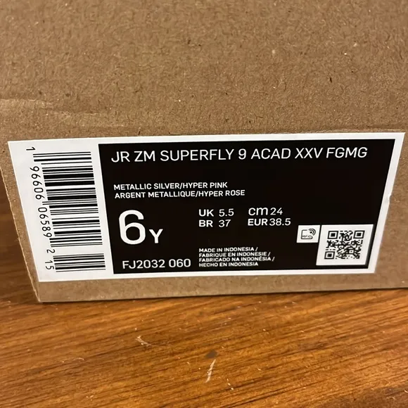 Nike JR ZN Superfly 9 Academy XXV FGMG Soccer Cleats FG Shoes FJ0232 060 Youth 6
