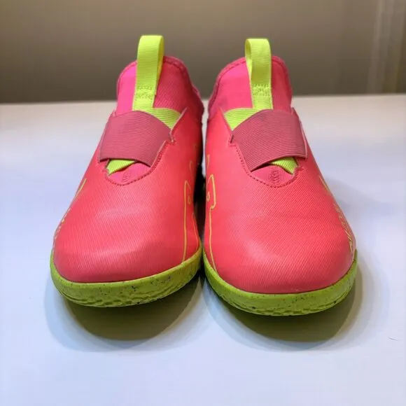 Nike Jr Zoom Vapor 15 Academy IC Neon Pink‎ Soccer Shoes US Size 5.5Y DJ5619-605