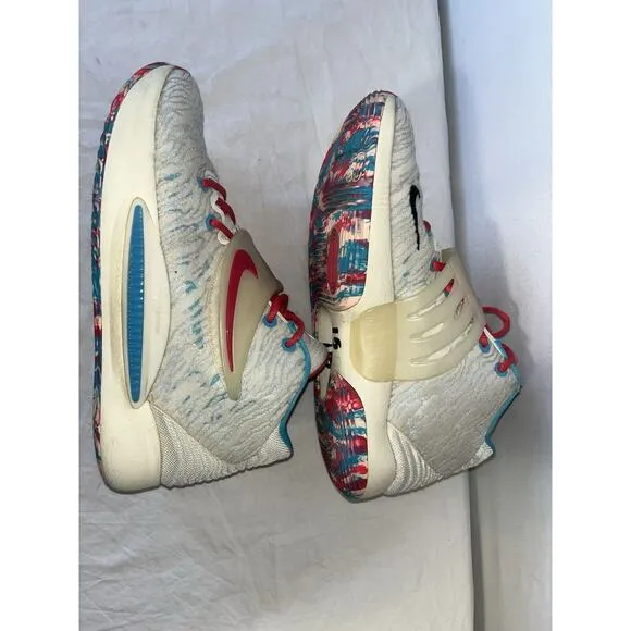 Nike KD 14 &quot;Cashmere&quot; CW3935-700 Mens Size 9 Multicolor Basketball Durrant Shoes