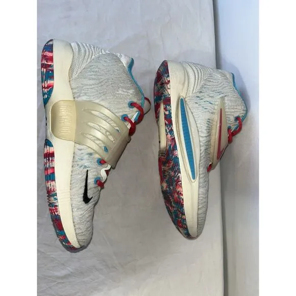 Nike KD 14 &quot;Cashmere&quot; CW3935-700 Mens Size 9 Multicolor Basketball Durrant Shoes