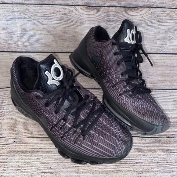 NIKE KD 8 VIII Blackout Running Athletic Shoes Sz 4.5Y /Women's Size 6